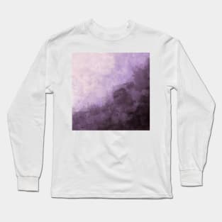 Purple Watercolor Cloud Painting Long Sleeve T-Shirt